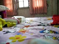 Free Tranny Porn - Tranny rides a sextoy in her bed